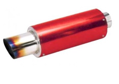 Sport muffler, red, flame