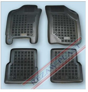 Rubber floor mats set Fiat Albea (2007-), with edges