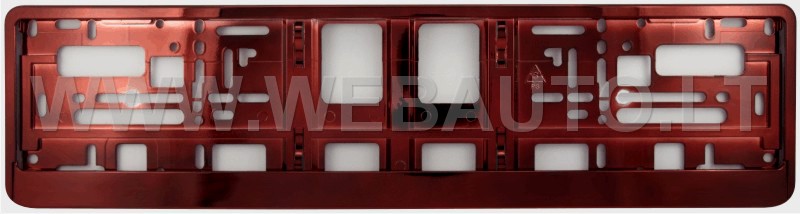 Plate number holder, red