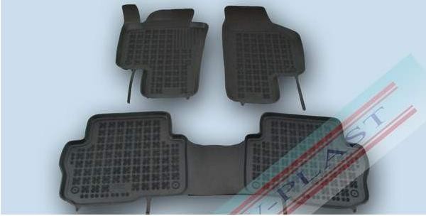 Rubber floor mats set Ford Galaxy/VW Sharan/Seat Alhambra (2010-), with edges