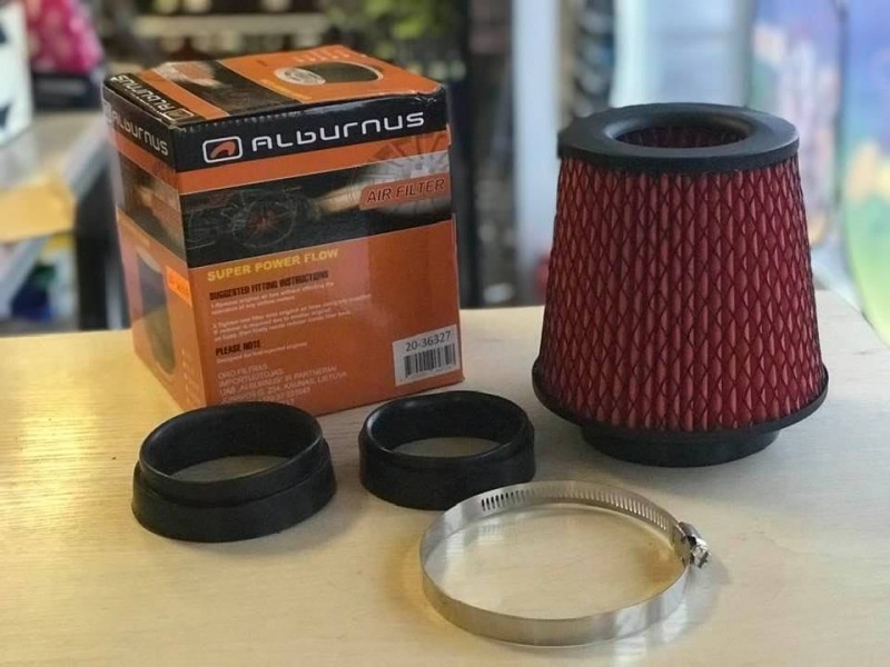 Sport air filter - BLACK, max. 74mm 