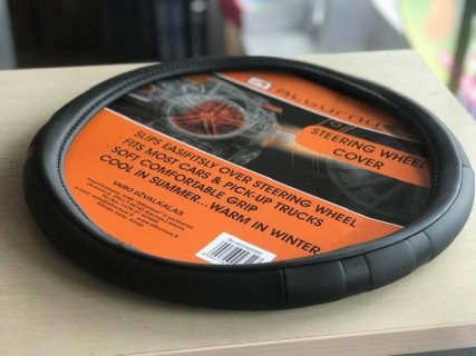 Steering wheel cover 37-39cm, black