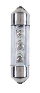 Plate number bulb set 3LED, 12V (blue)