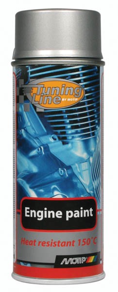 Engine/exhaust pipe laquer(pain) aluminium, 400ml.