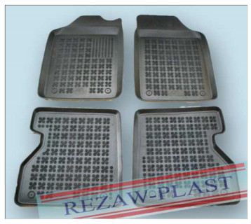 Rubber floor mat  set. Renault Kangoo (1998-2008) with edges