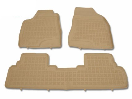 Rubber floor mat  set  Lexus RX 450h (2009-2012) with edges 