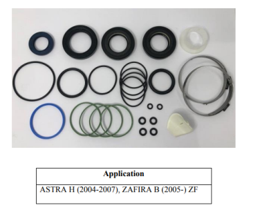 Steering rack repair kit for Opel Astra H (2004-2011)/ Zafira B (2005-2012)