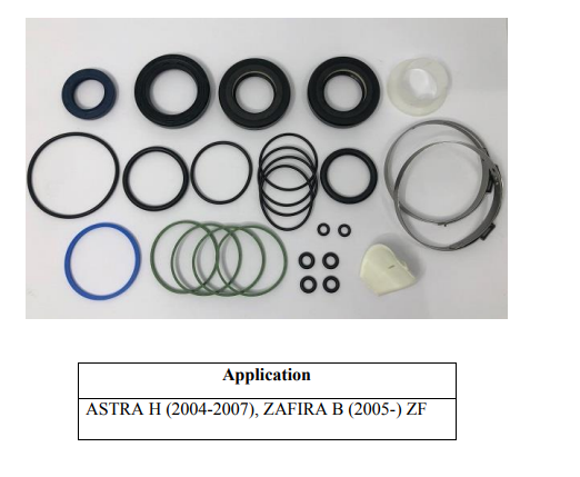 Steering rack repair kit for Opel Astra H (2004-2011)/ Zafira B (2005-2012)