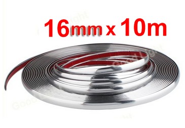 Car decor, chrome, 16mmx10m