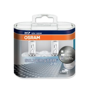 Osram Silverstar 2.0 H7 55W +60%, 12V