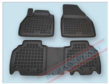 Rubber floor mat  set  Renault Kangoo (2008-2012) with edges