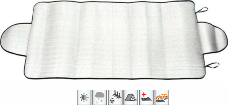 Winter aluminium foil agains windows frost, 200X70cm