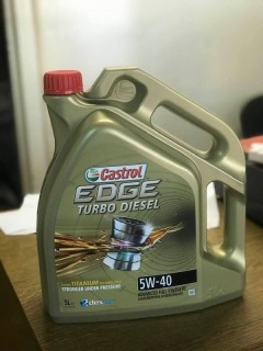 Synthetic motor oil - Castrol EDGE 5W40 TURBO DIESEL TITANIUM (dexos), 5L 