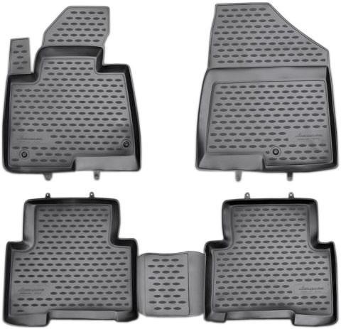 3D Rubber floor mat  set Hyundai Santa Fe (2012-2020)/ Kia Sorento (2016-2023), with edges 