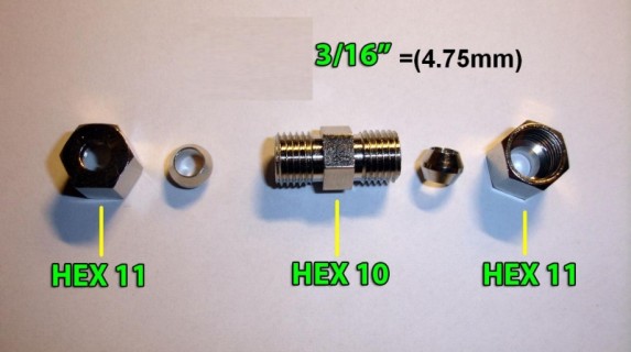 Brake hose connector Ø4.75mm
