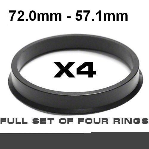 Wheel hub centring ring  72.0mm ->57.1mm 