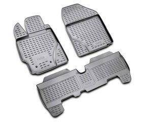 3D Rubber floor mat  set Toyota Yaris (2011-2019) with edges 