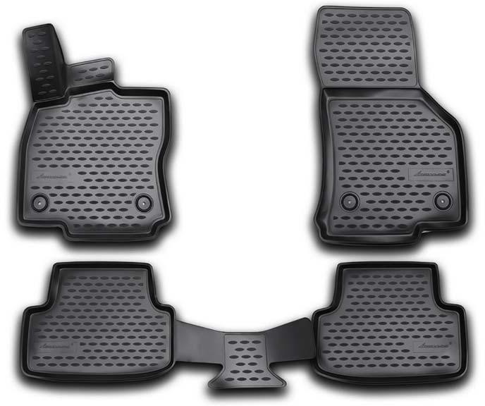 3D Rubber floor mat set Audi A3 (2012-) /VW Golf VII (2012-) / Seat Leon (2012-) with edges