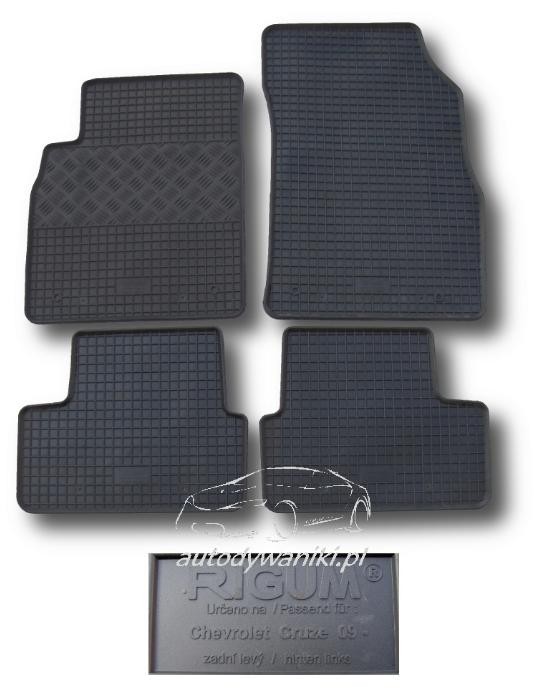 Rubber floor mats set Chevrolet Cruze (2009-)