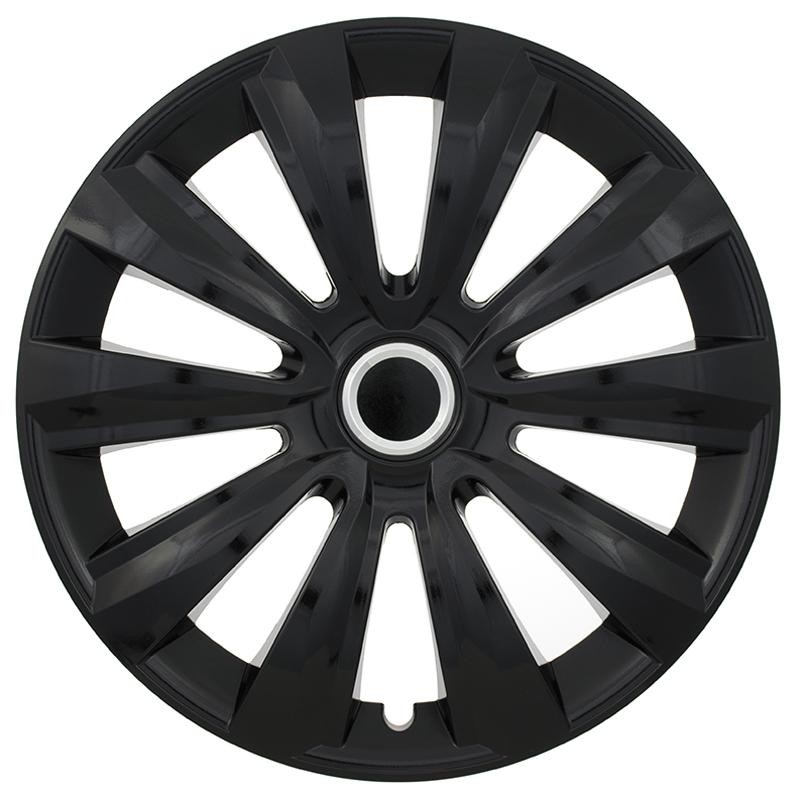 Hubcap set - DELTA BLACK RING, 16