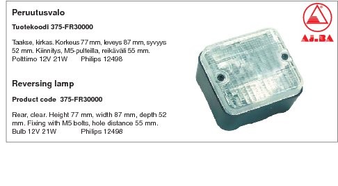 Marker light, 12V