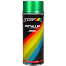 Paint green metalic Motip, 400ml.