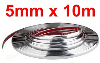 Car decor, chrome, 5mmx10m 