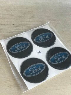 ALLOY WHEEL TRIM CENTRE CAP DECAL LOGO FORD 64MM