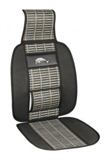 Luxury car seat cushion, with straw inserts