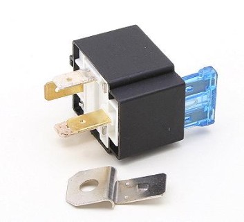 Relay with fuse 4P, 12V, 15A