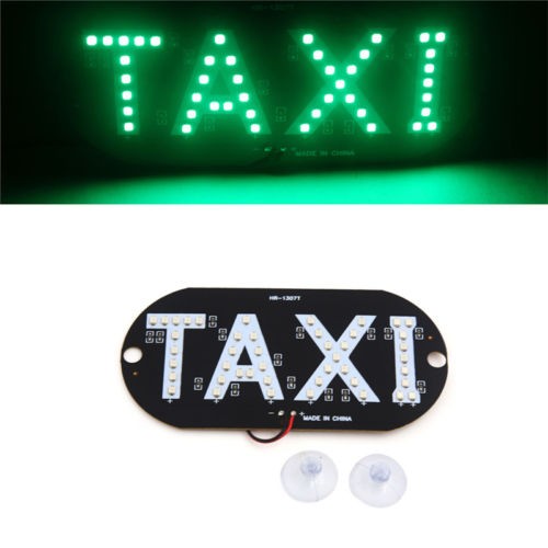 Windshield LED TAXI sign, 12V