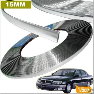 Car decor, chrome, 15mmx15m 