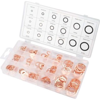 COPPER SOFT WASHER SET 220PCS