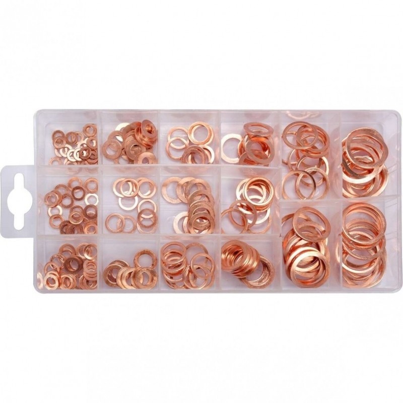 COPPER SOFT WASHER SET 220PCS