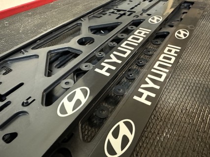 2PCS x Number Plate Surround Holder - HYUNDAI