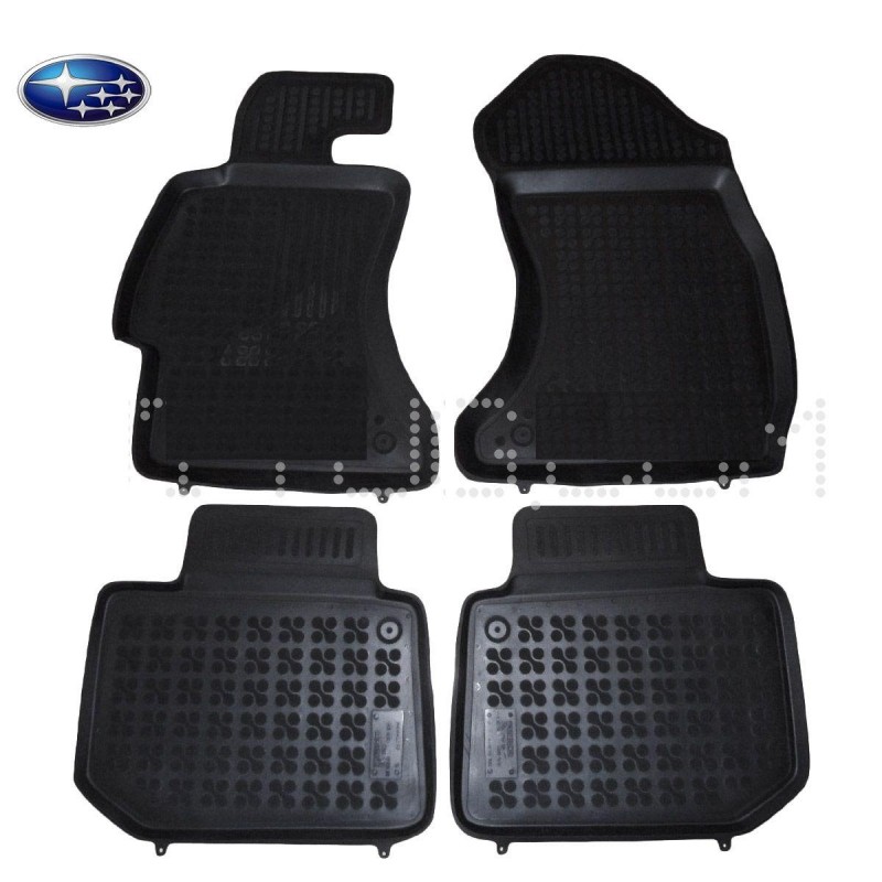 Rubber floor mat  set Subaru XV (2011-2019) with edges