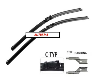 Wiper blade set Opel Astra J (2009-2016)/PEUGEOT 508 (2010-2017), 65+65cm