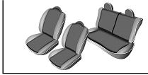 Seat cover set Peugeot 107 (2005-2012)