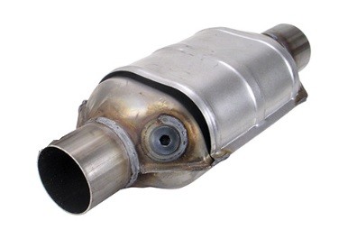 Universal cataly converter with hole for oxygen sensor, L=380mm / PETROL & DIESEL