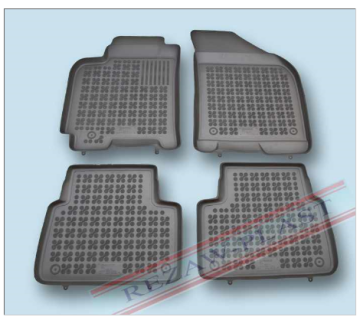 Rubber floor mat  set Chevrolet Lacetti (2003-2008) with edges