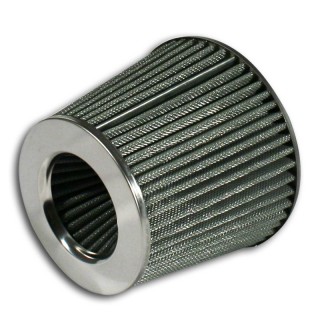 Sport air filter - SILVER, max. d-74mm 