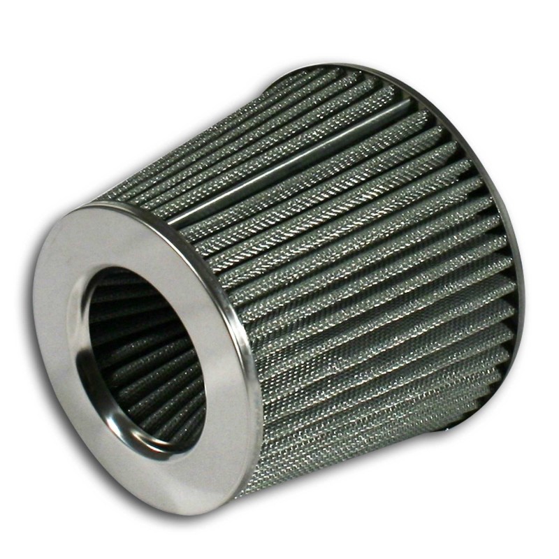 Sport air filter - SILVER, max. d-74mm 