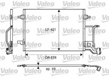 Conditioner radiator Audi A6 C5 (1997-2001) 