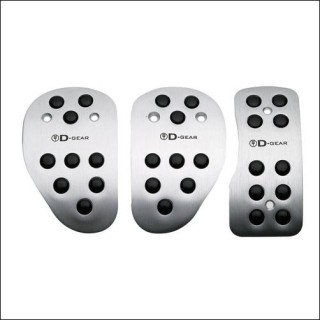 Sport racing pedalpads D-Gear, chrome