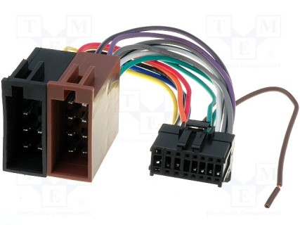 Adapter from Pioneer 03 (16p) car radio to EURO connector