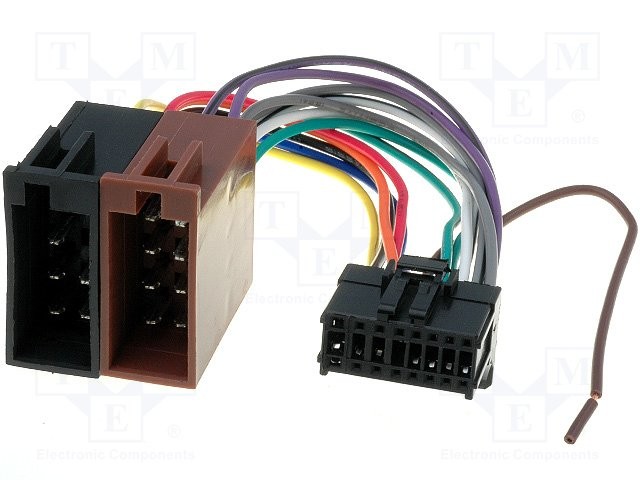 Adapter from Pioneer 03 (16p) car radio to EURO connector