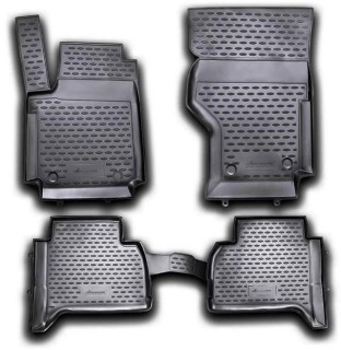Rubber floor mats set with deep edges VW Amarok (2010-2017) 