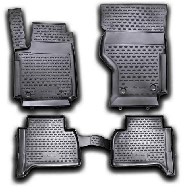 Rubber floor mats set with deep edges VW Amarok (2010-2017) 