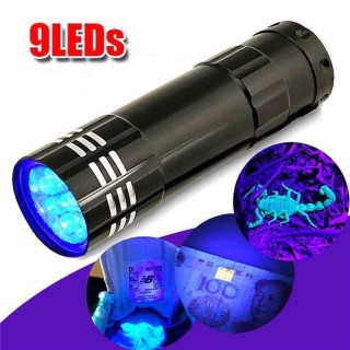 Mini Portable UV Ultra Violet Torch 9-LED 