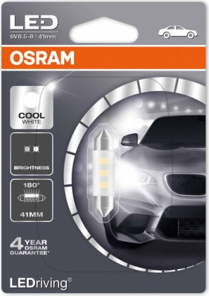 Plate number bulb LED, 12V (41mm)